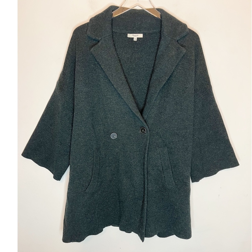 Madewell Dark Green Knit Sweater. Size M/L